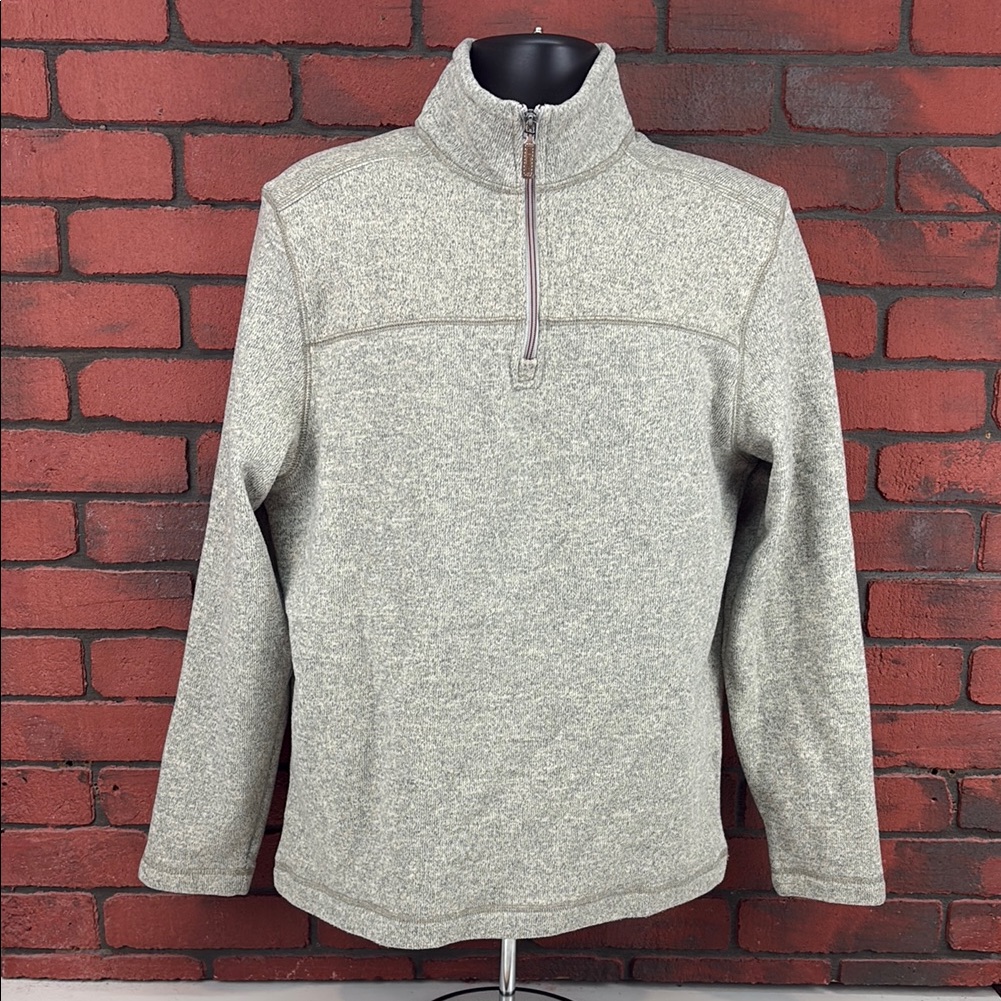 GH Bass  Co Sweatshirt Mens Large Quarter Zip
